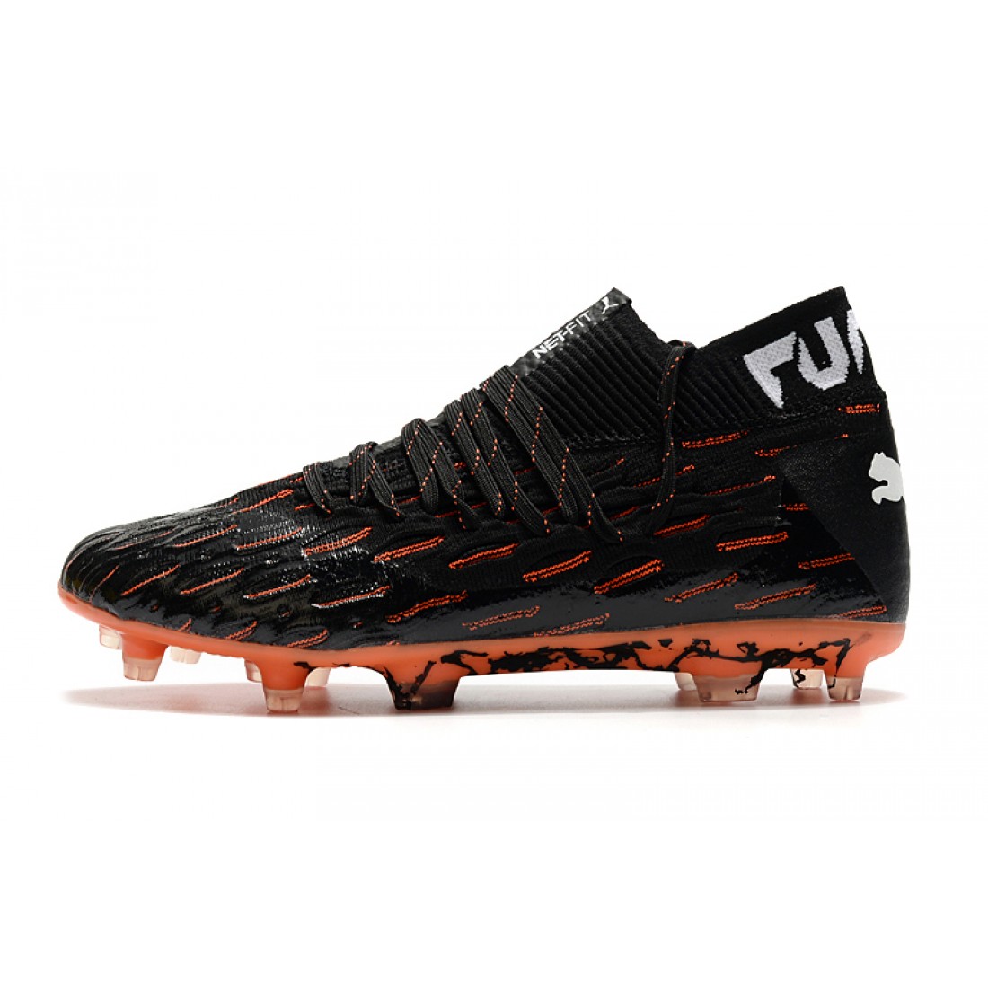 orange and black cleats